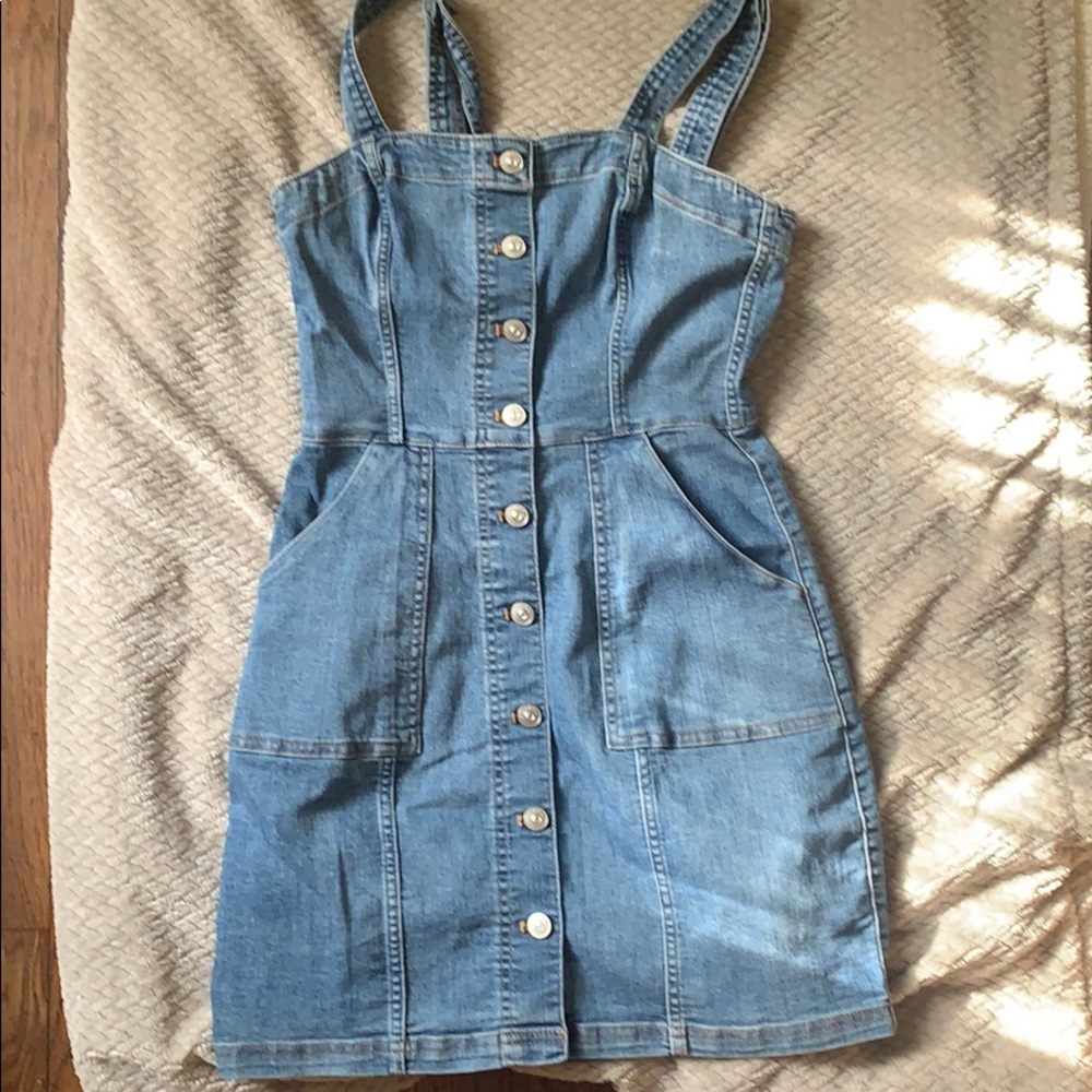 Junior Jean button up dress with pockets H&M